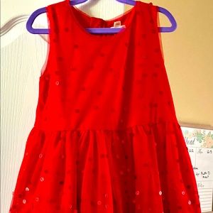 Red Sparkly Girls Holiday Dress